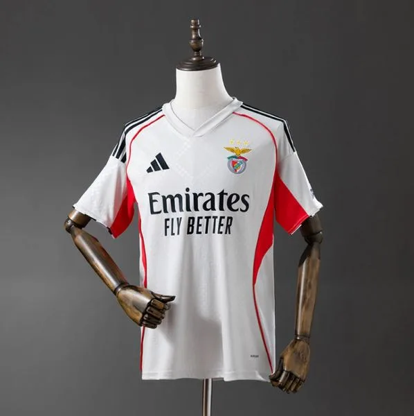 Camiseta de fútbol SL Benfica 2025/26 VISITANTE MANGA CORTA VERSION FAN